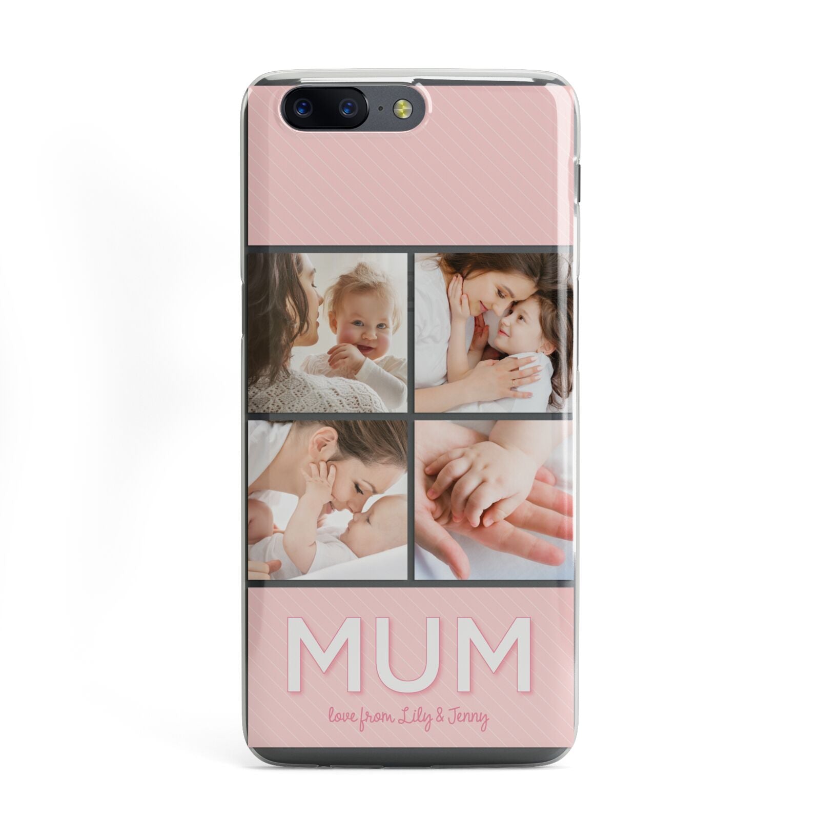 Mum Pink Mothers Day Multi Photo OnePlus Case