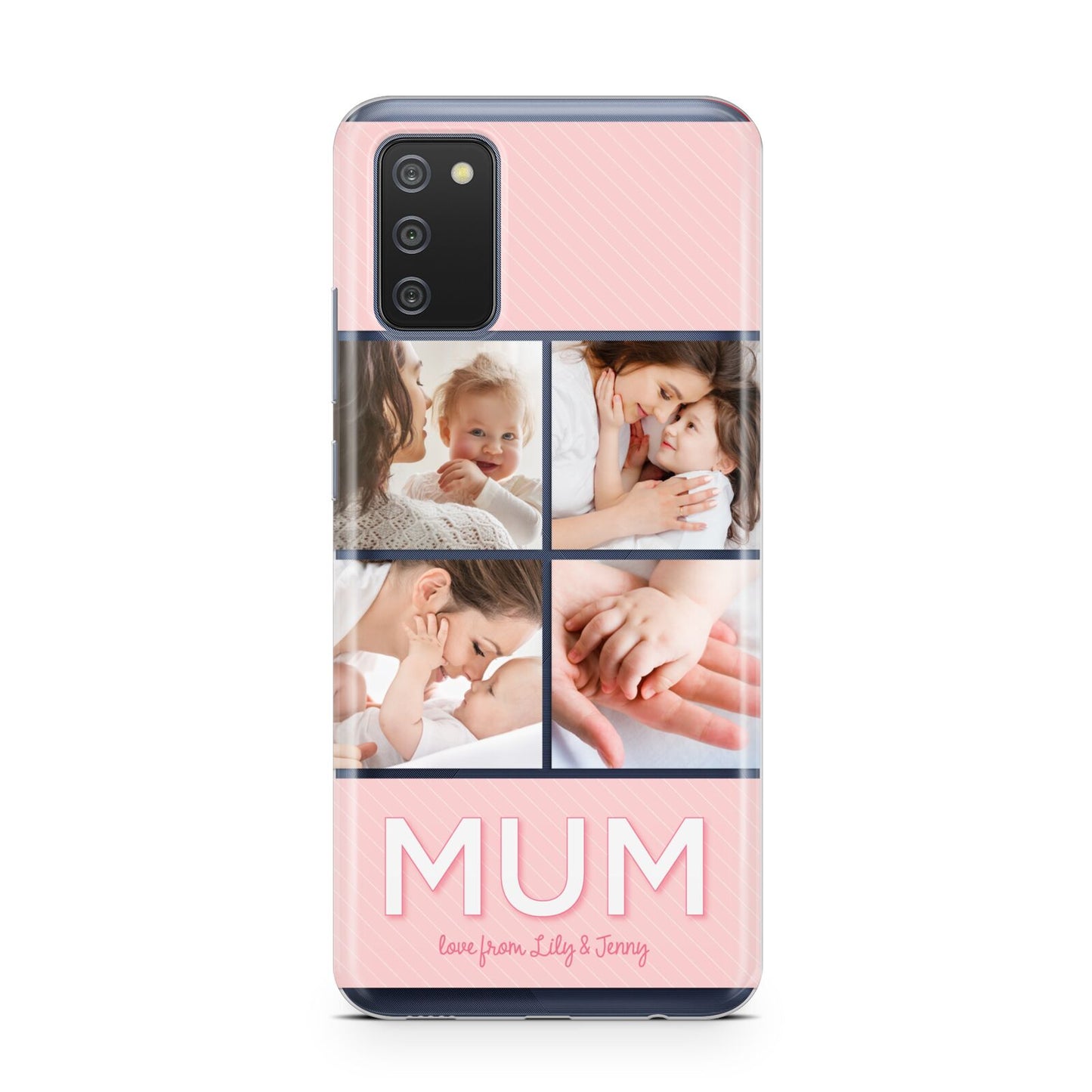 Mum Pink Mothers Day Multi Photo Samsung A02s Case