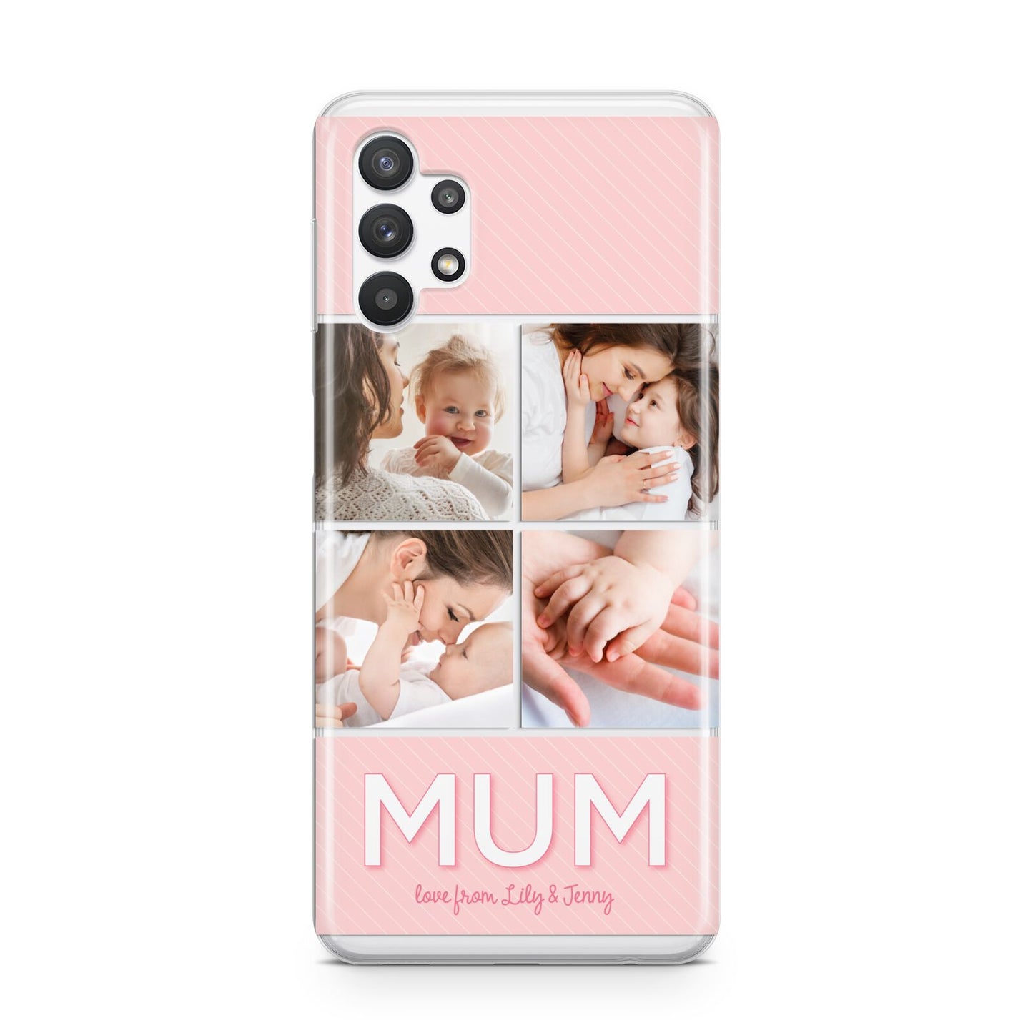 Mum Pink Mothers Day Multi Photo Samsung A32 5G Case