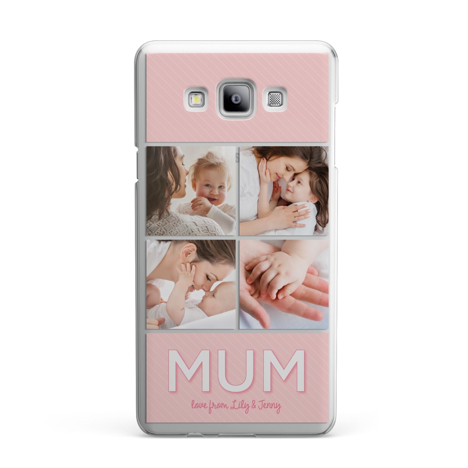 Mum Pink Mothers Day Multi Photo Samsung Galaxy A7 2015 Case