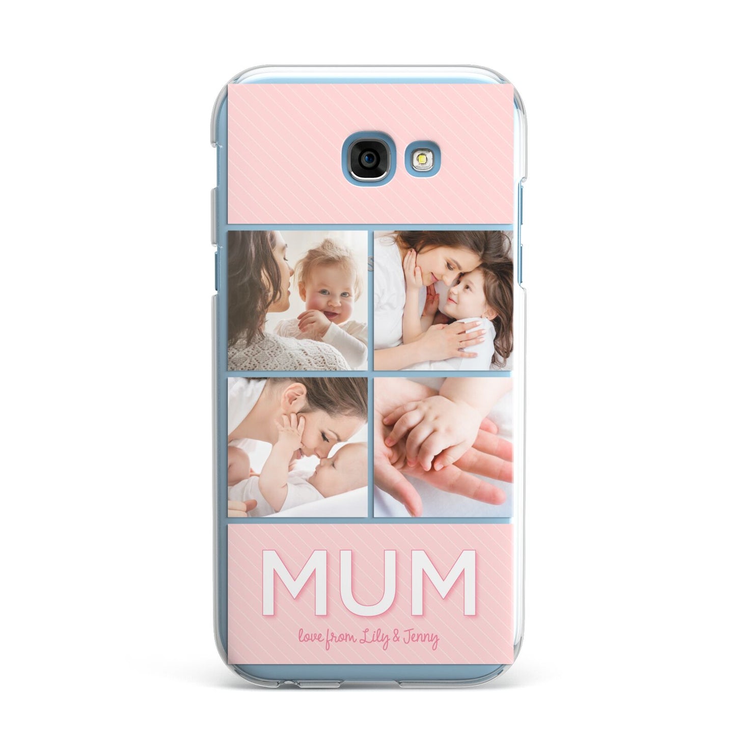 Mum Pink Mothers Day Multi Photo Samsung Galaxy A7 2017 Case