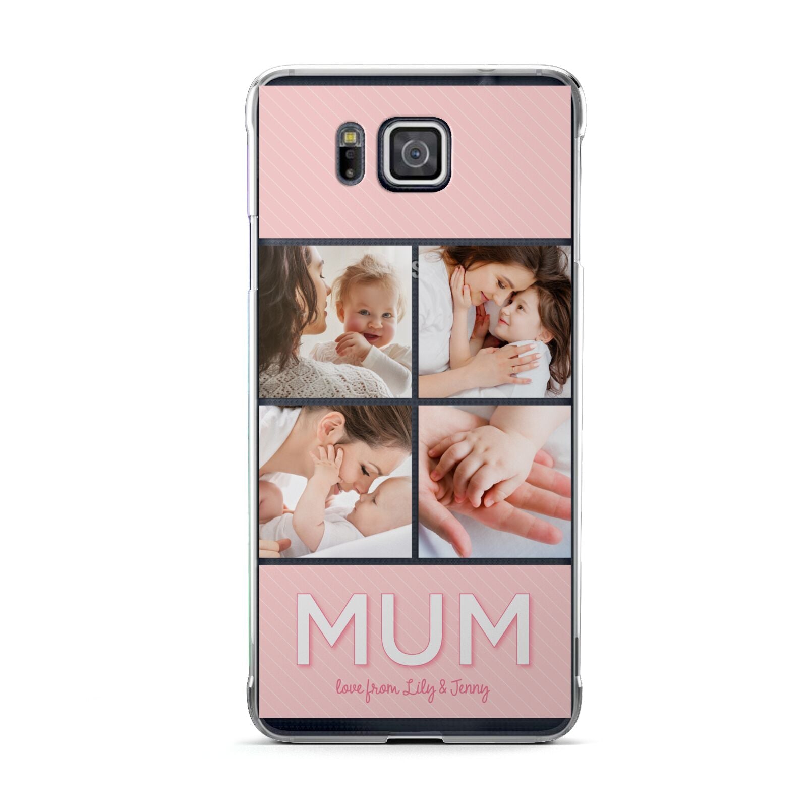 Mum Pink Mothers Day Multi Photo Samsung Galaxy Alpha Case