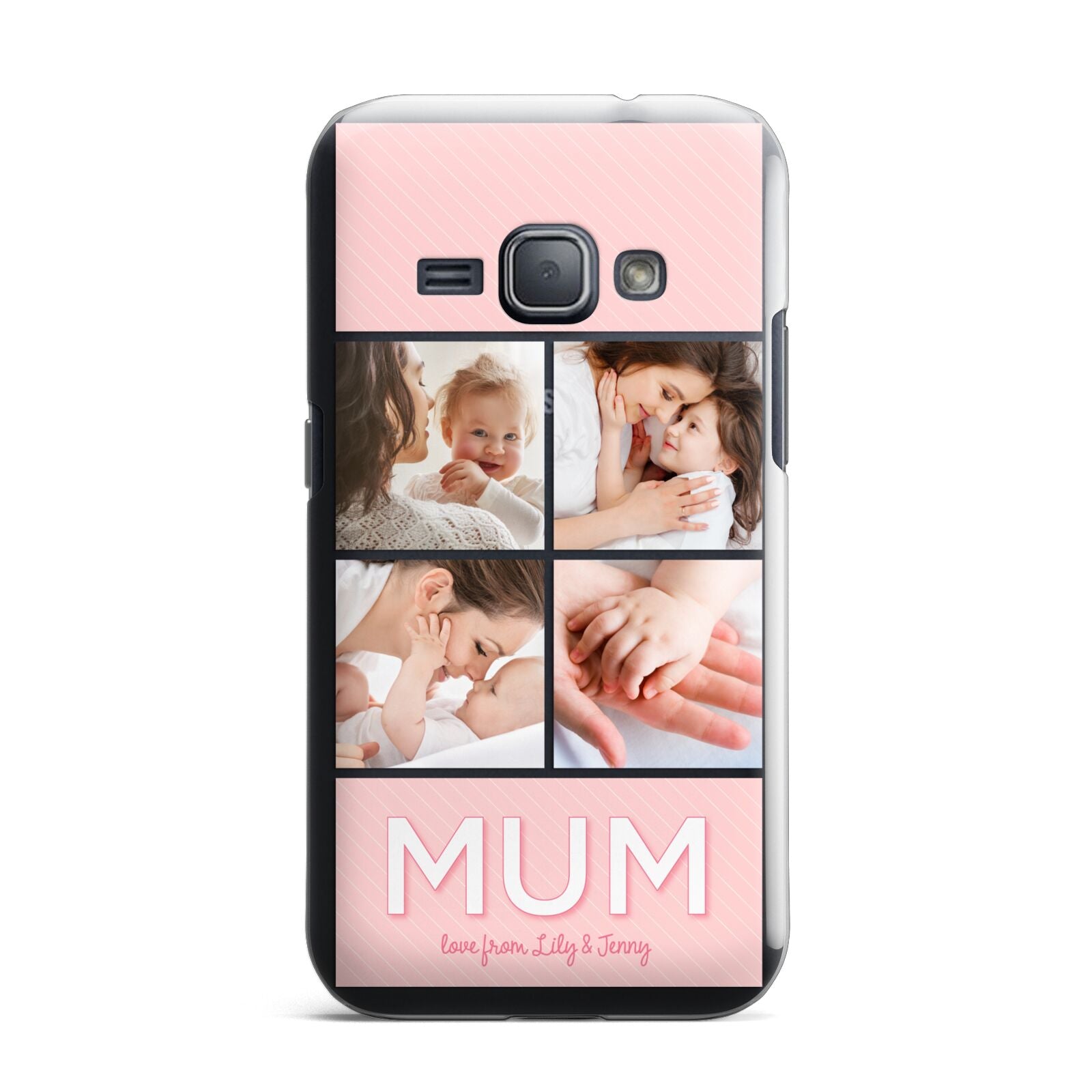 Mum Pink Mothers Day Multi Photo Samsung Galaxy J1 2016 Case