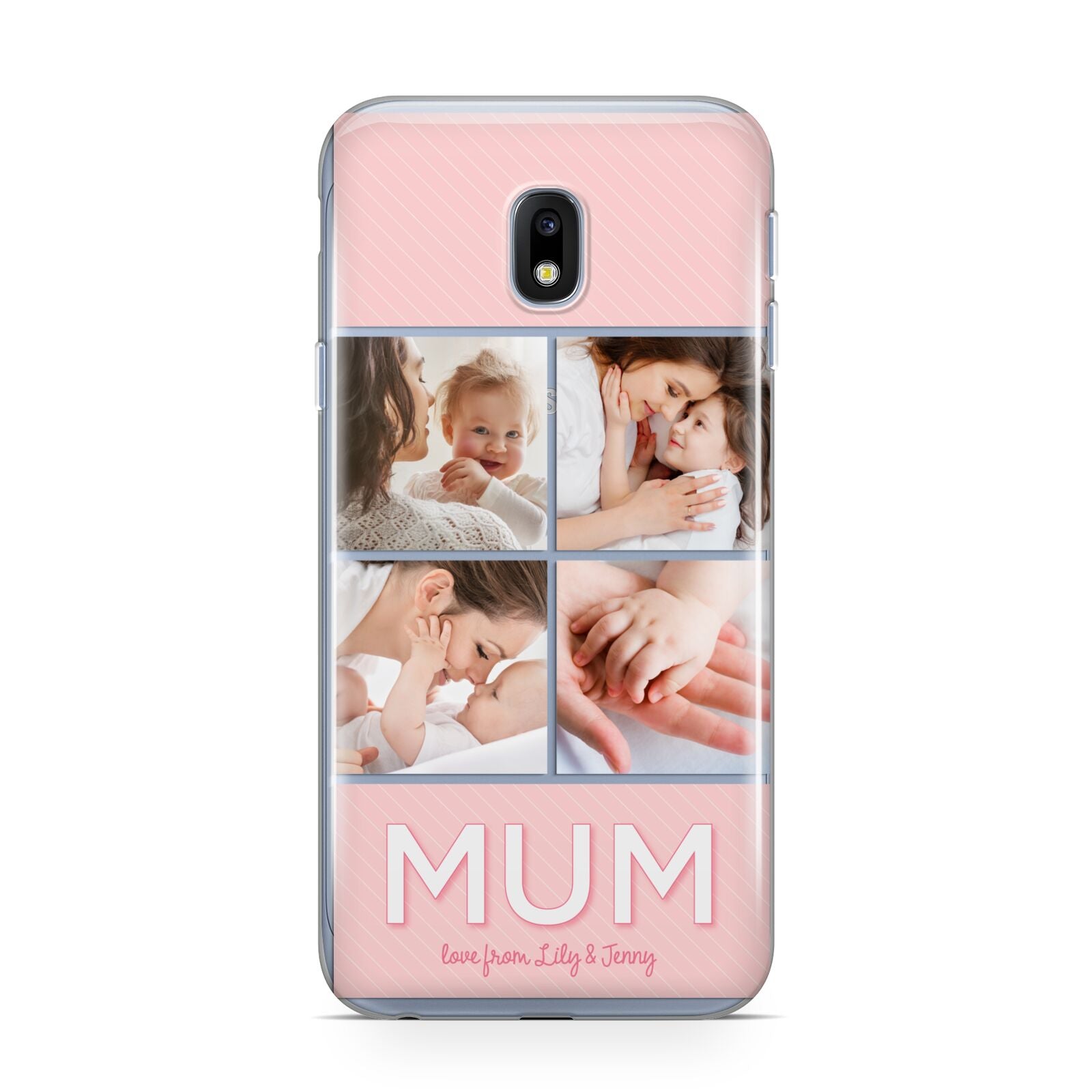 Mum Pink Mothers Day Multi Photo Samsung Galaxy J3 2017 Case