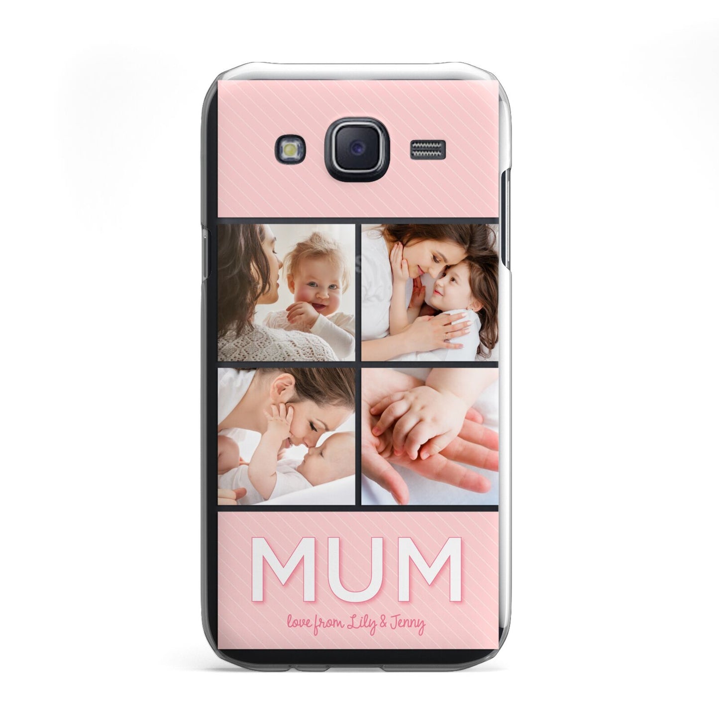 Mum Pink Mothers Day Multi Photo Samsung Galaxy J5 Case