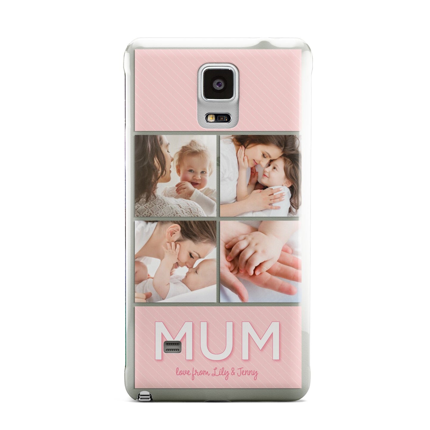 Mum Pink Mothers Day Multi Photo Samsung Galaxy Note 4 Case