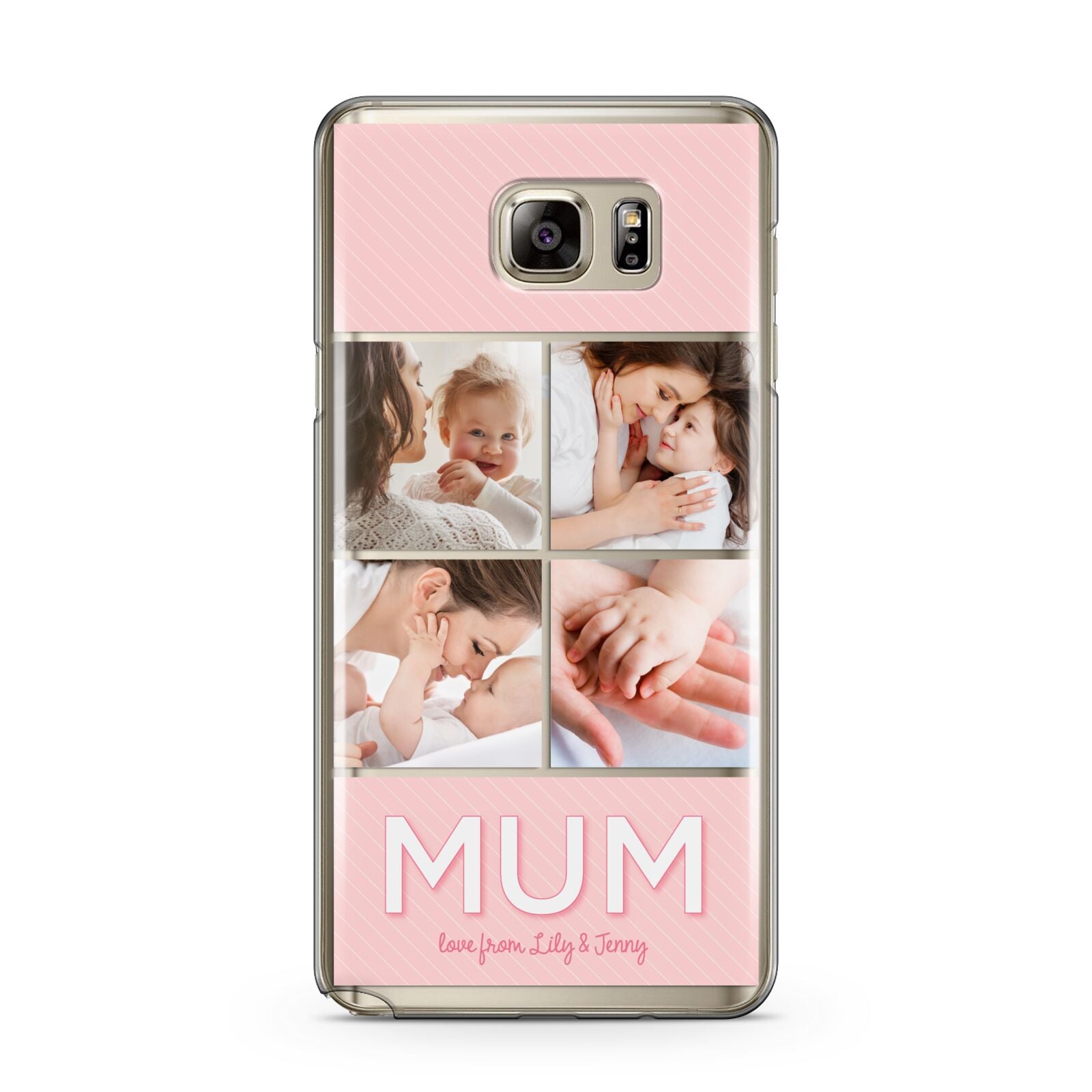 Mum Pink Mothers Day Multi Photo Samsung Galaxy Note 5 Case