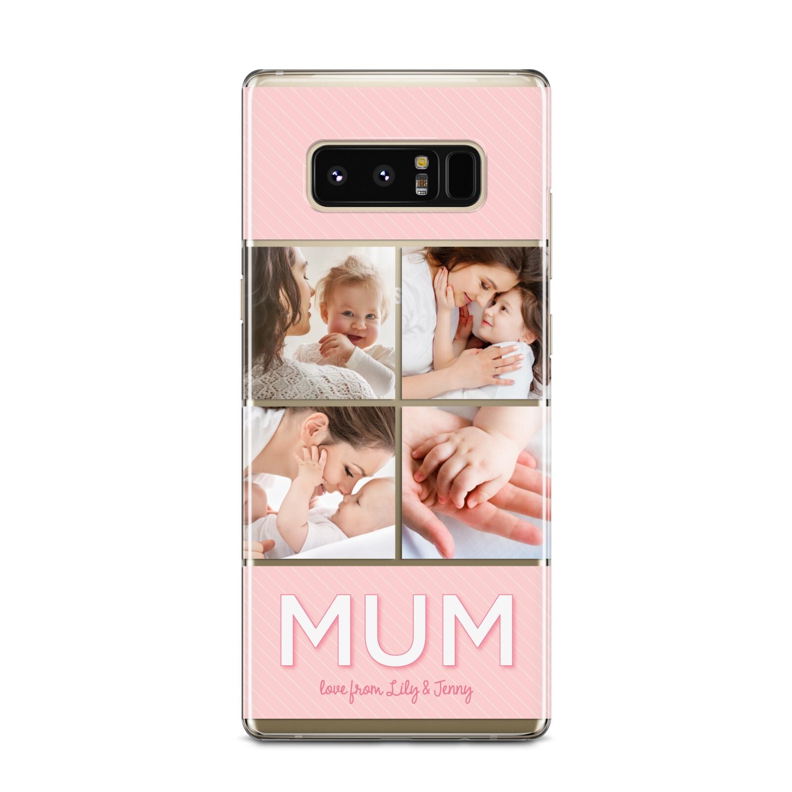 Mum Pink Mothers Day Multi Photo Samsung Galaxy Note 8 Case