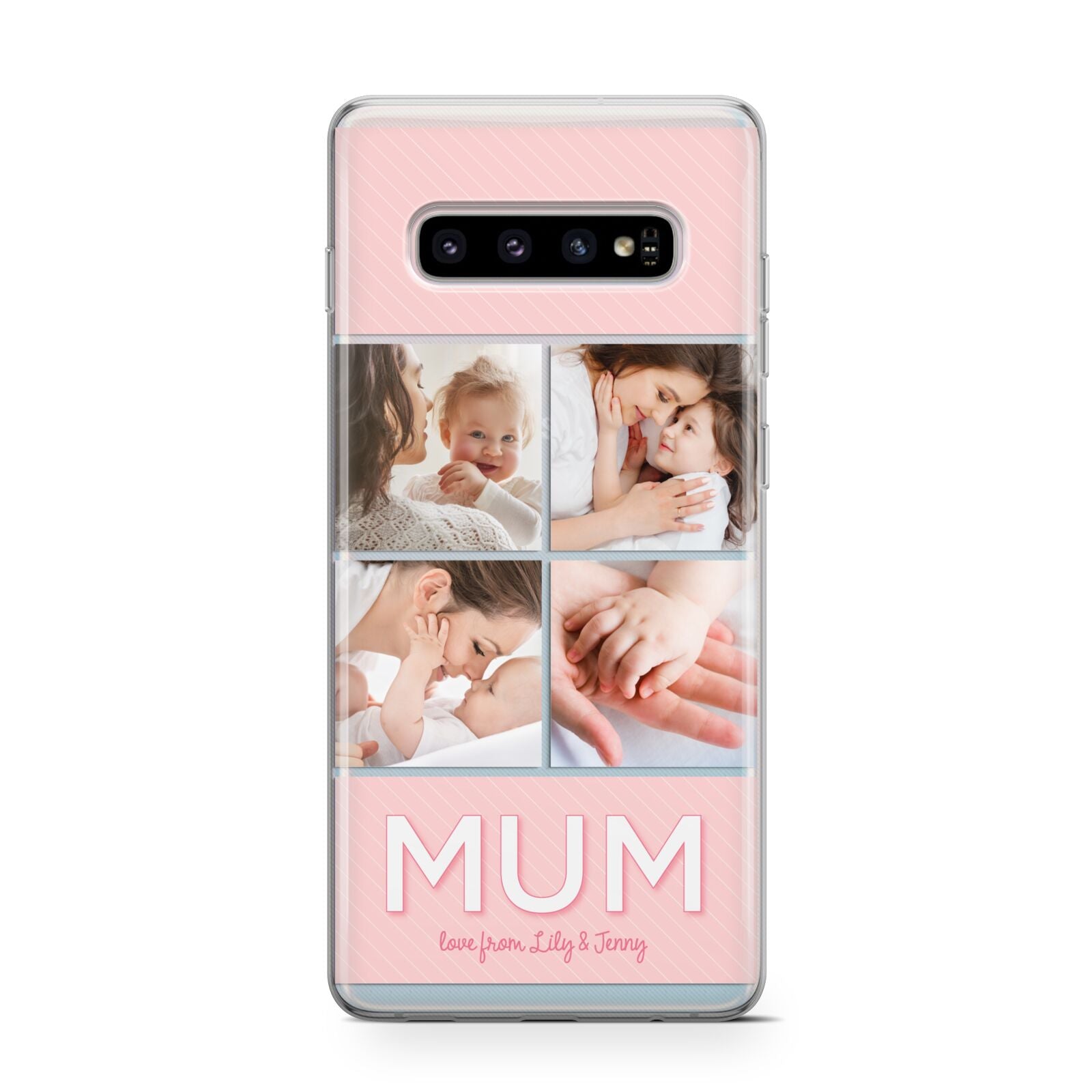 Mum Pink Mothers Day Multi Photo Samsung Galaxy S10 Case