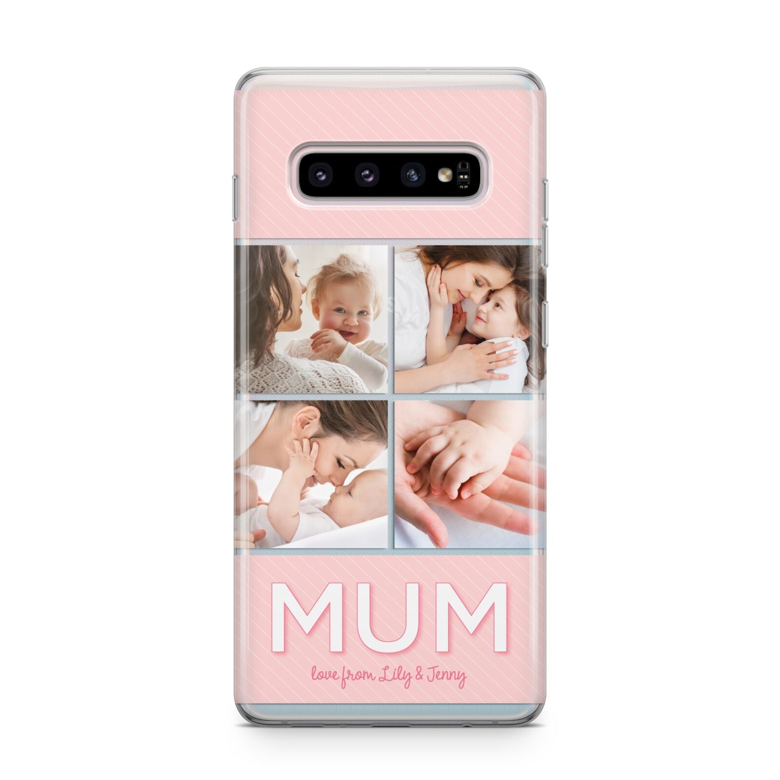 Mum Pink Mothers Day Multi Photo Samsung Galaxy S10 Plus Case