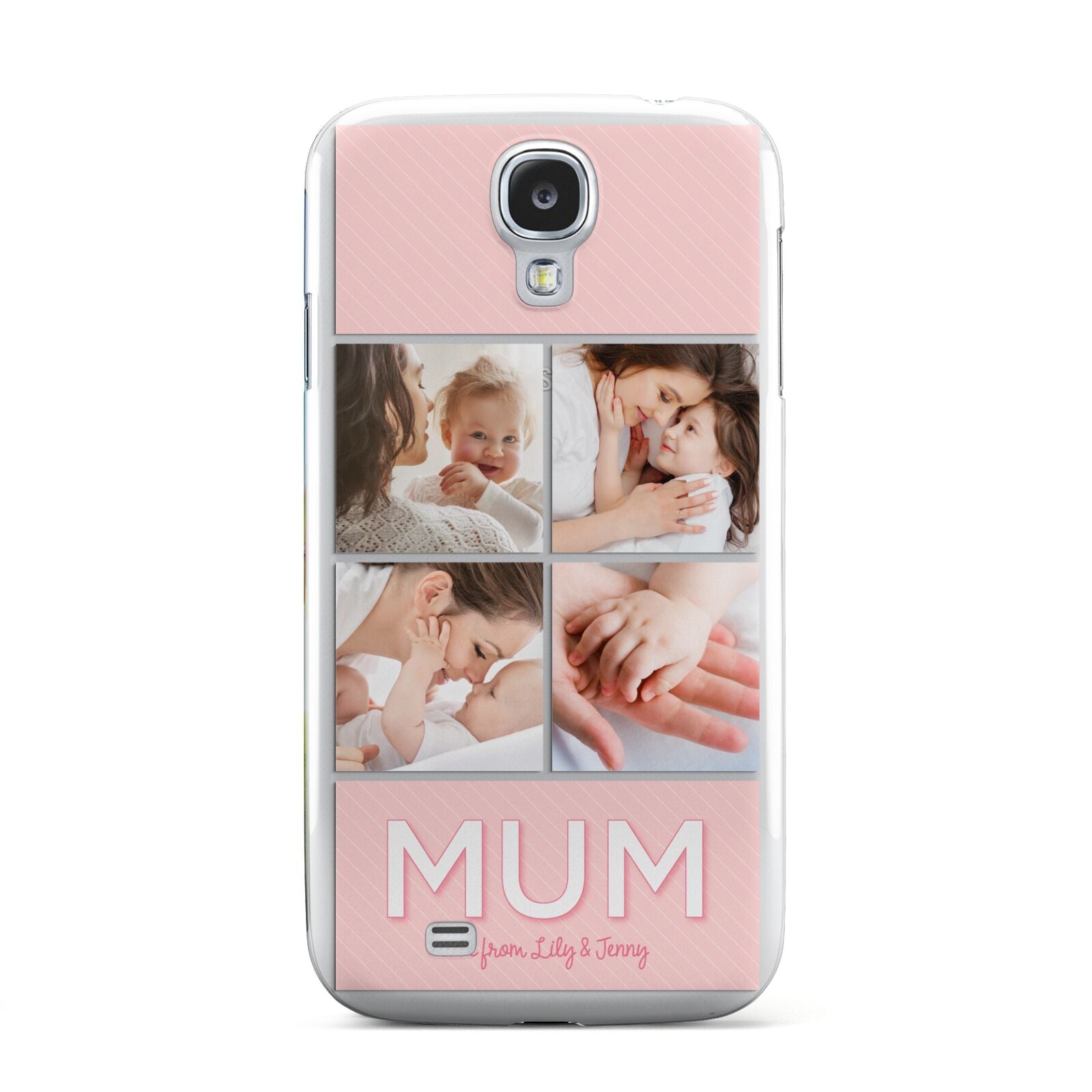 Mum Pink Mothers Day Multi Photo Samsung Galaxy S4 Case