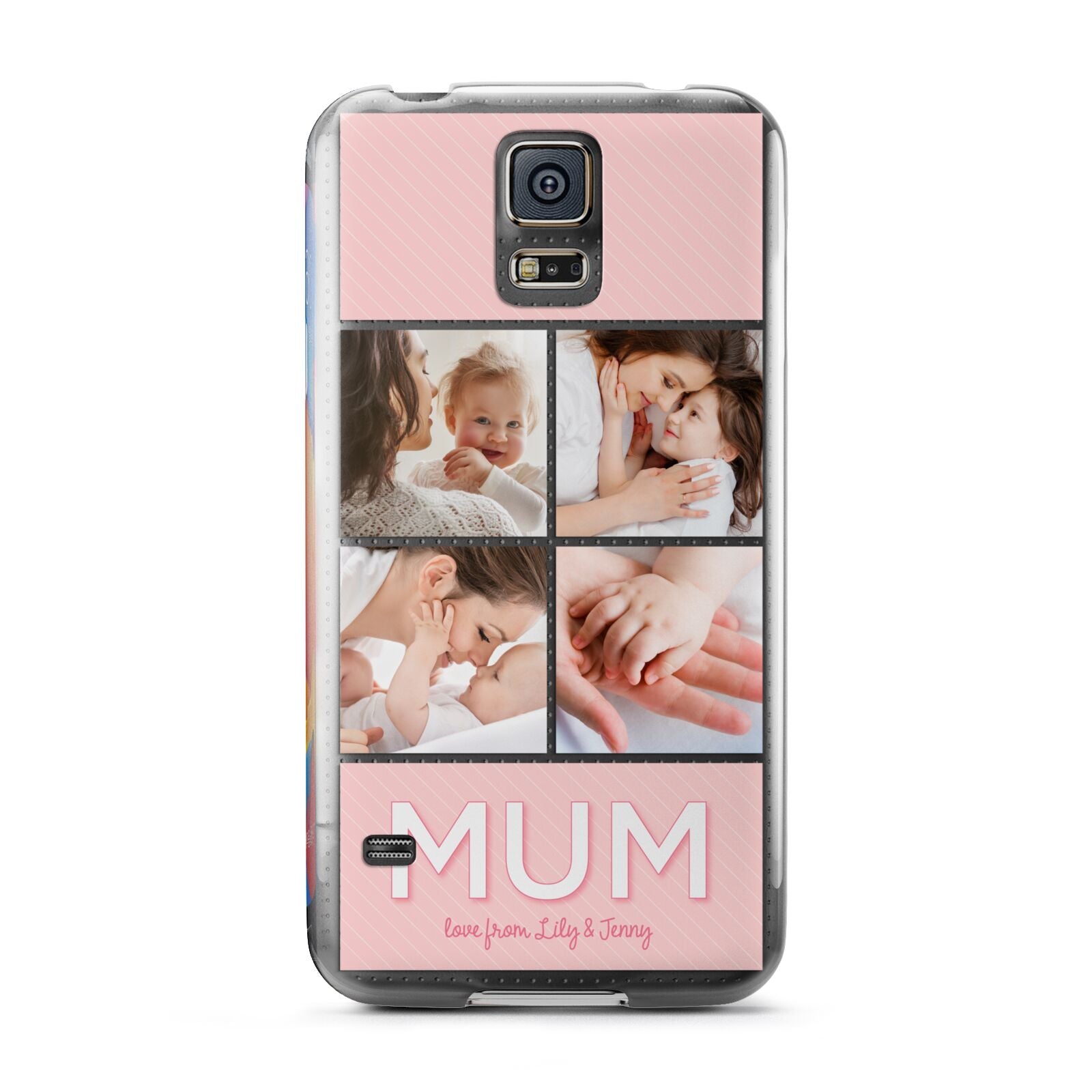 Mum Pink Mothers Day Multi Photo Samsung Galaxy S5 Case