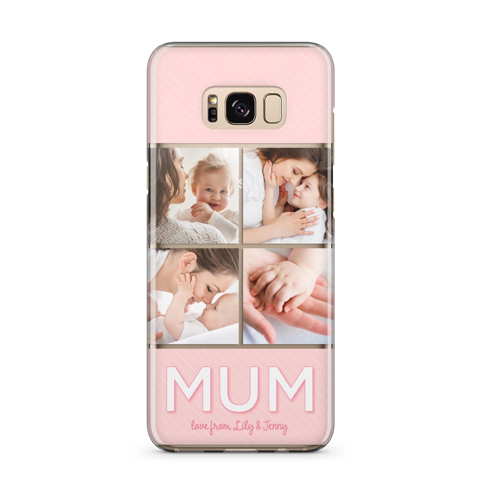 Mum Pink Mothers Day Multi Photo Samsung Galaxy S8 Plus Case