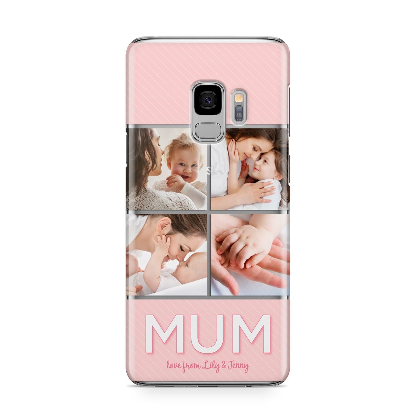 Mum Pink Mothers Day Multi Photo Samsung Galaxy S9 Case