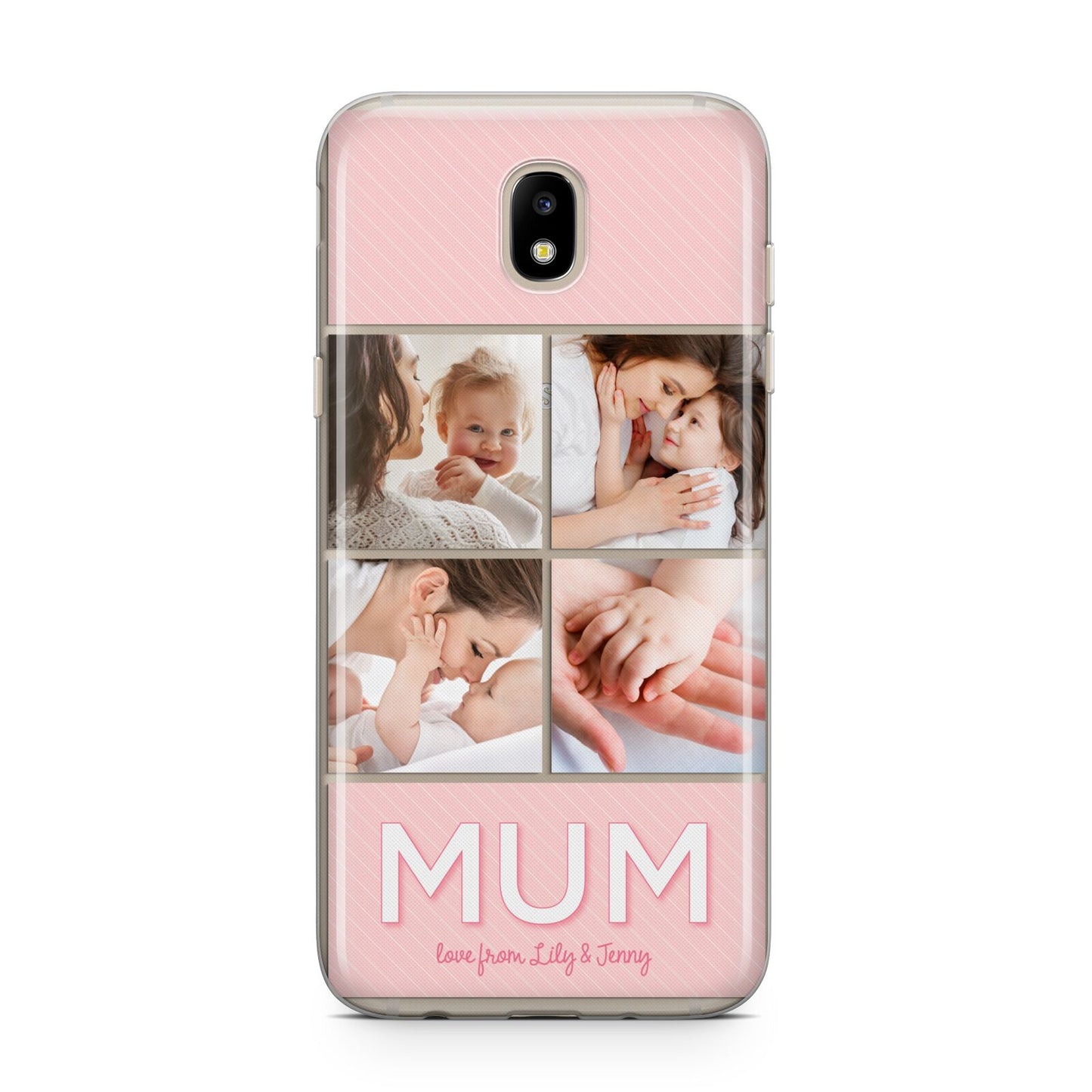 Mum Pink Mothers Day Multi Photo Samsung J5 2017 Case