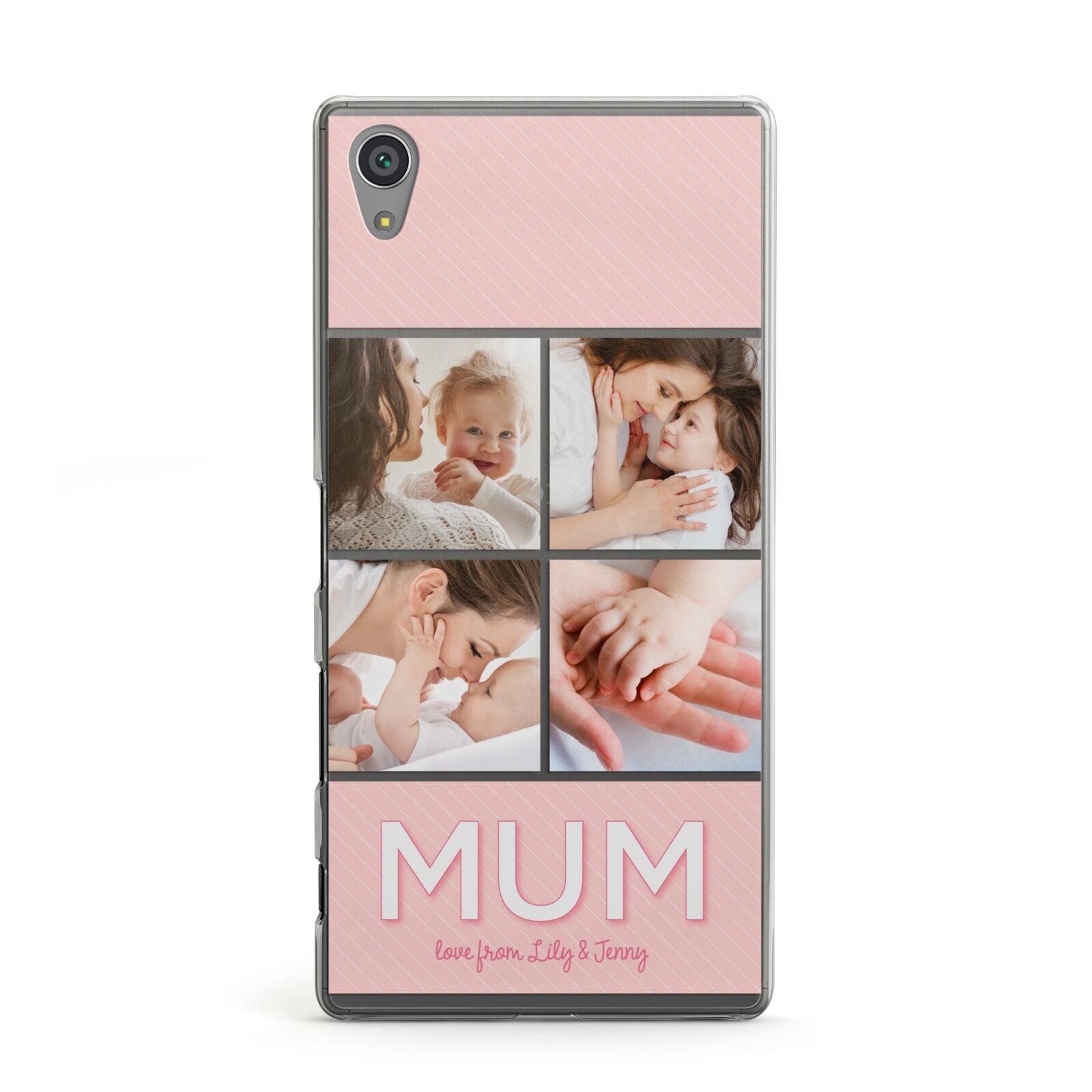 Mum Pink Mothers Day Multi Photo Sony Xperia Case