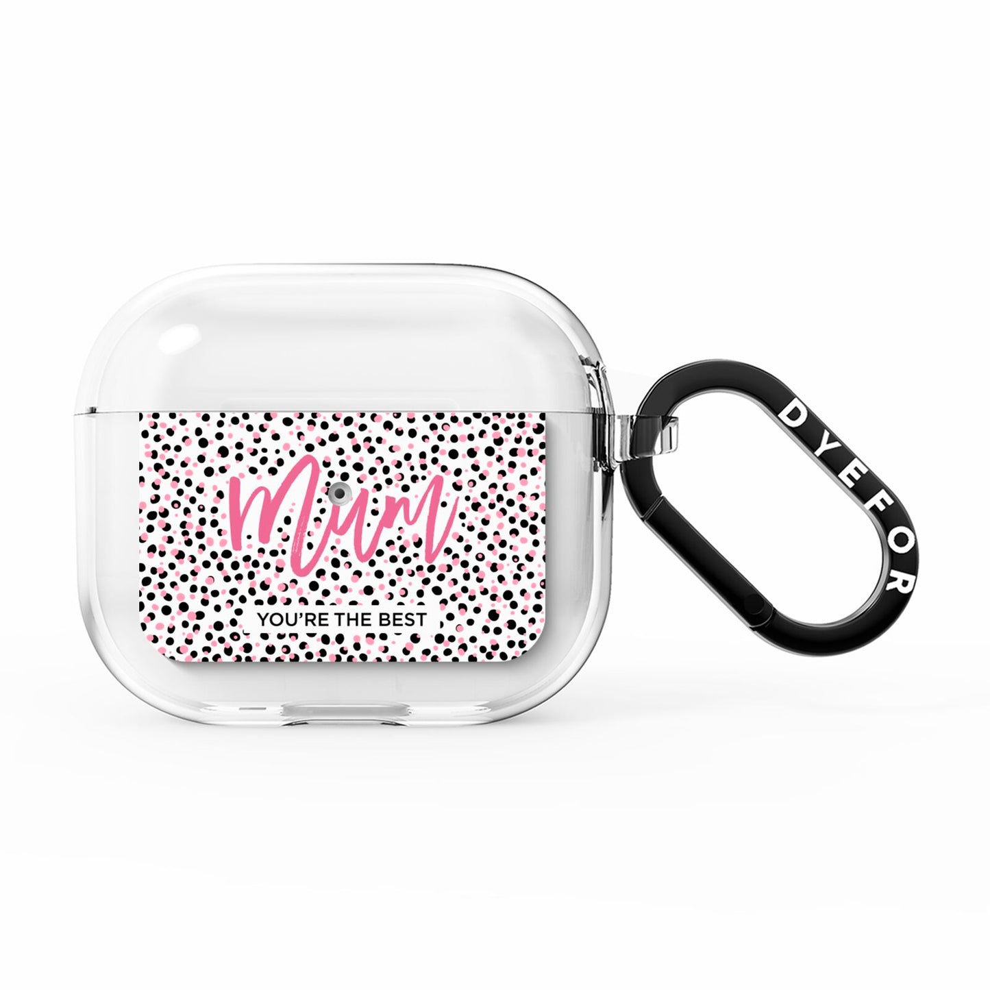 Mum Polka Dots Mothers Day AirPods Clear Case 3rd Gen