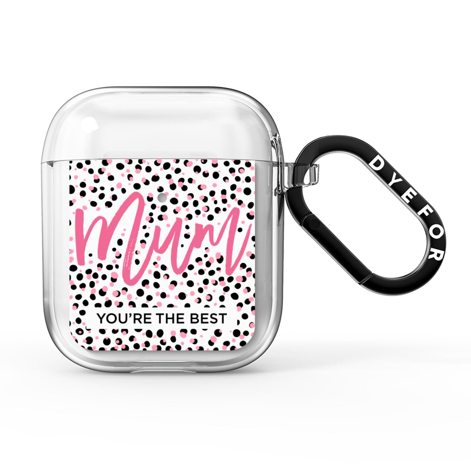 Mum Polka Dots Mothers Day AirPods Clear Case