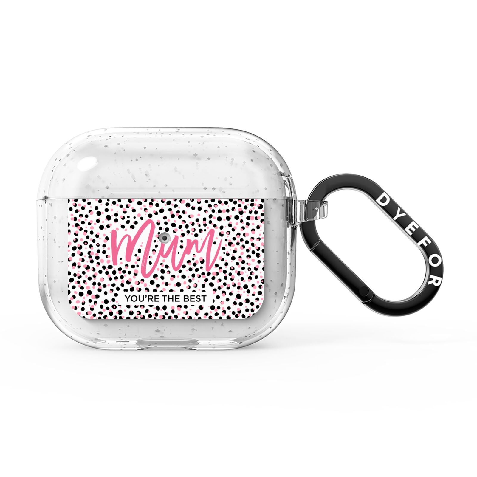 Mum Polka Dots Mothers Day AirPods Glitter Case 3rd Gen