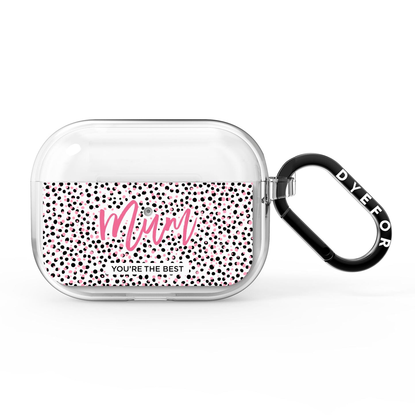 Mum Polka Dots Mothers Day AirPods Pro Clear Case