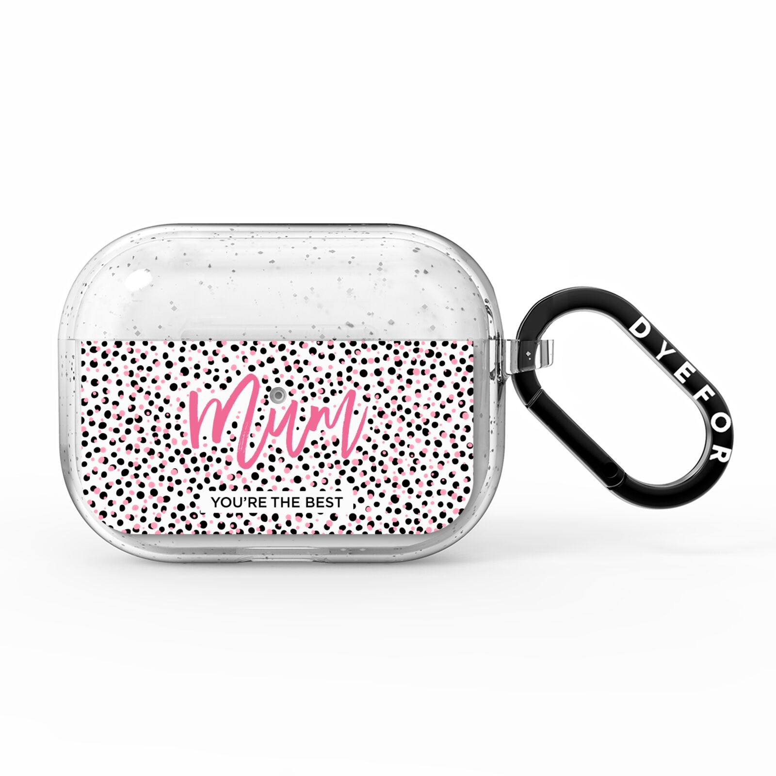 Mum Polka Dots Mothers Day AirPods Pro Glitter Case