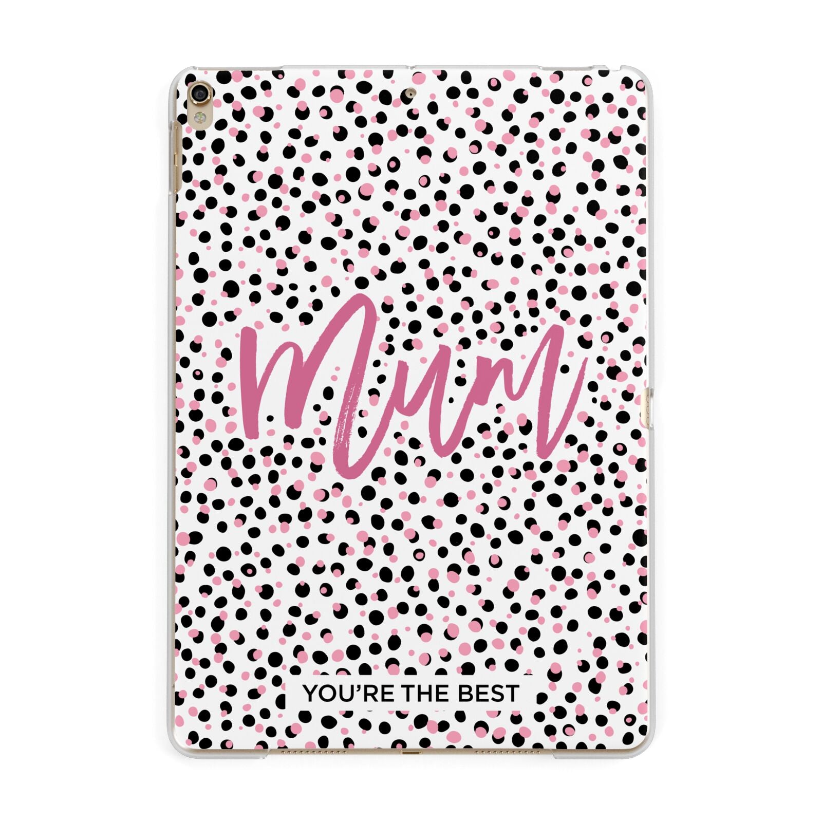 Mum Polka Dots Mothers Day Apple iPad Gold Case