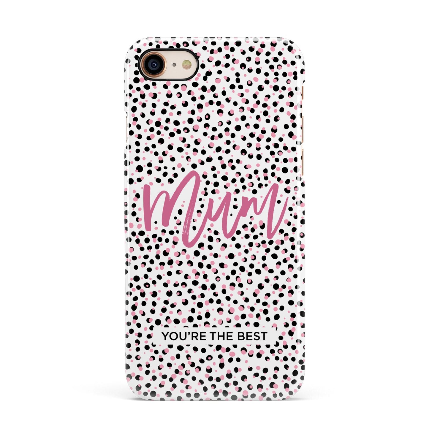 Mum Polka Dots Mothers Day Apple iPhone 7 8 3D Snap Case