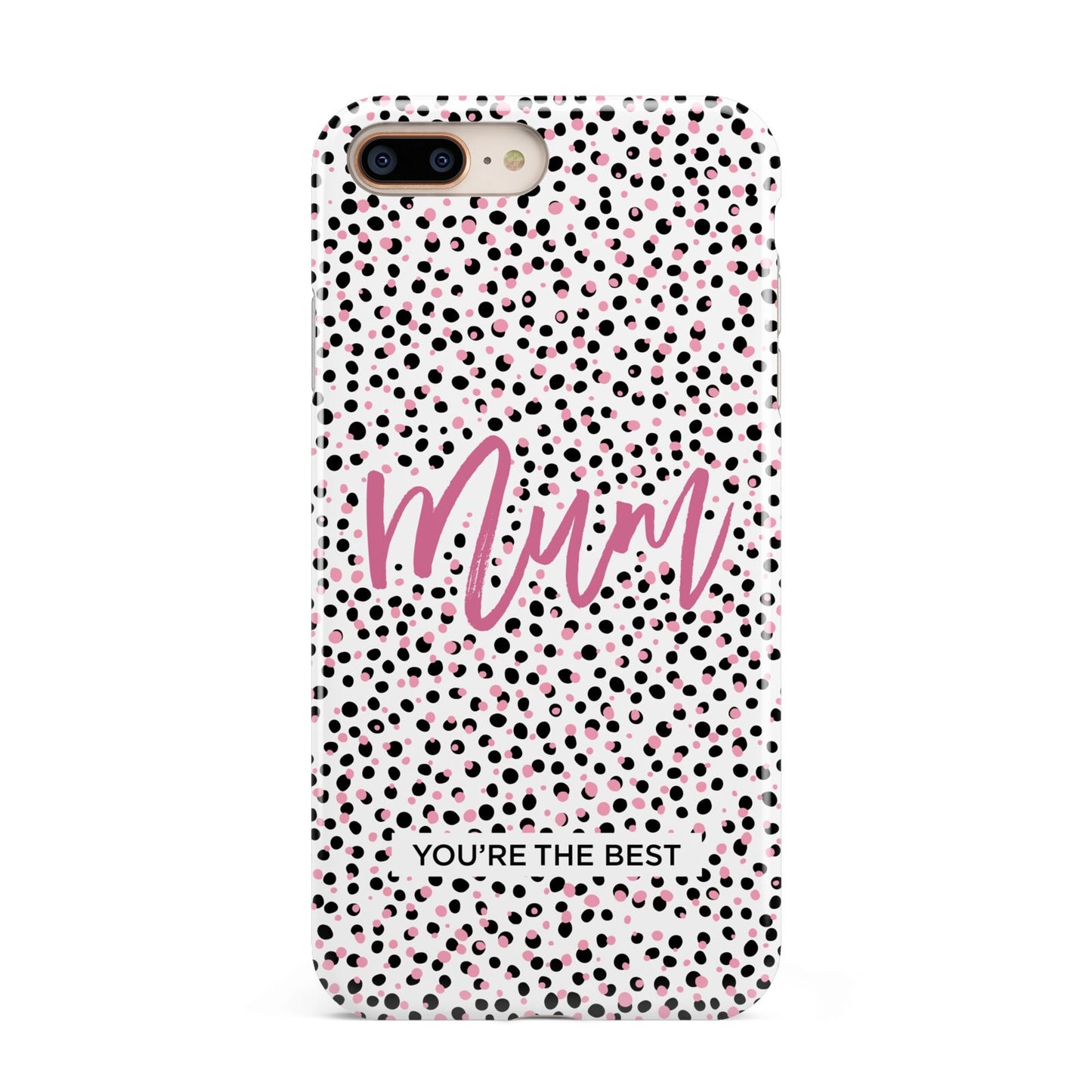 Mum Polka Dots Mothers Day Apple iPhone 7 8 Plus 3D Tough Case