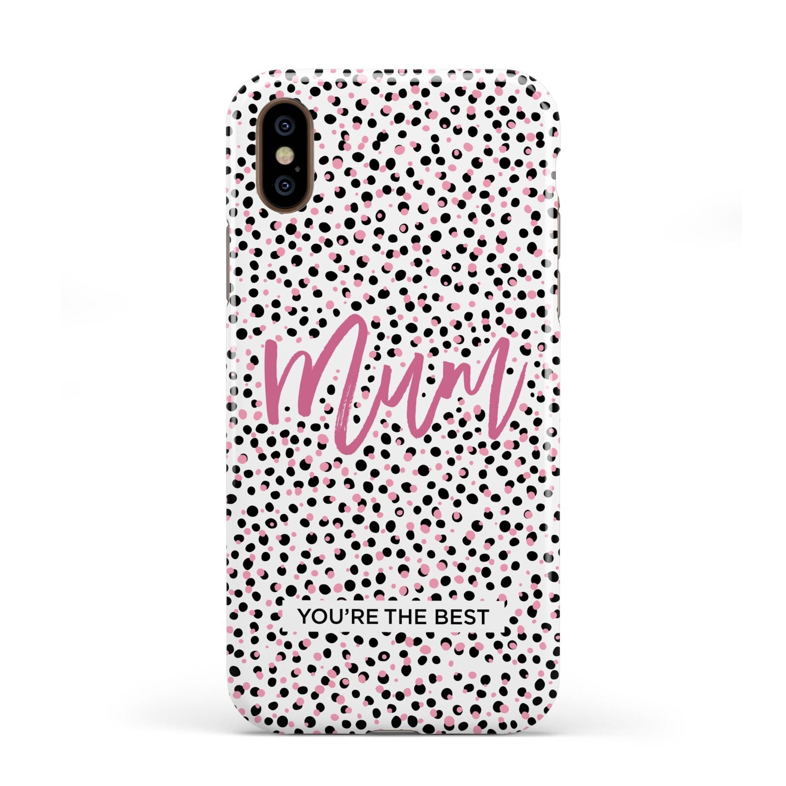 Mum Polka Dots Mothers Day Apple iPhone XS 3D Tough