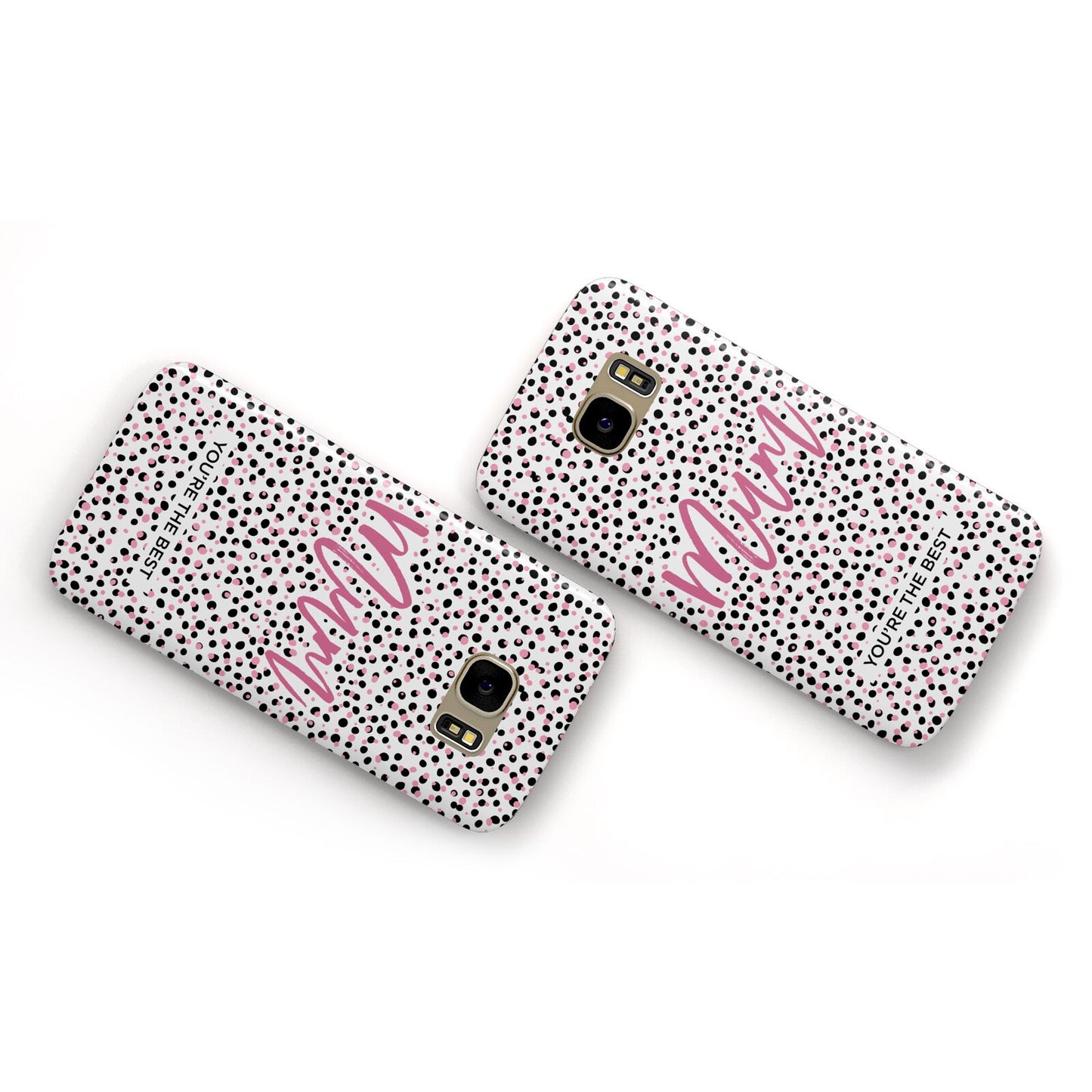 Mum Polka Dots Mothers Day Samsung Galaxy Case Flat Overview