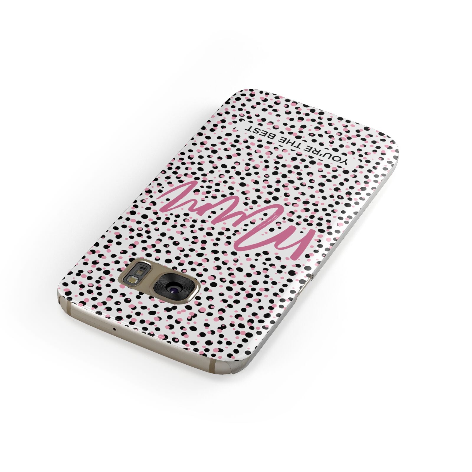 Mum Polka Dots Mothers Day Samsung Galaxy Case Front Close Up