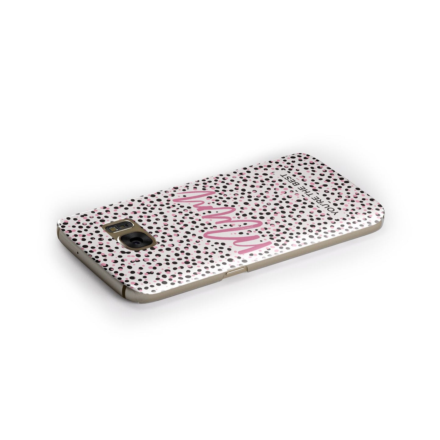 Mum Polka Dots Mothers Day Samsung Galaxy Case Side Close Up