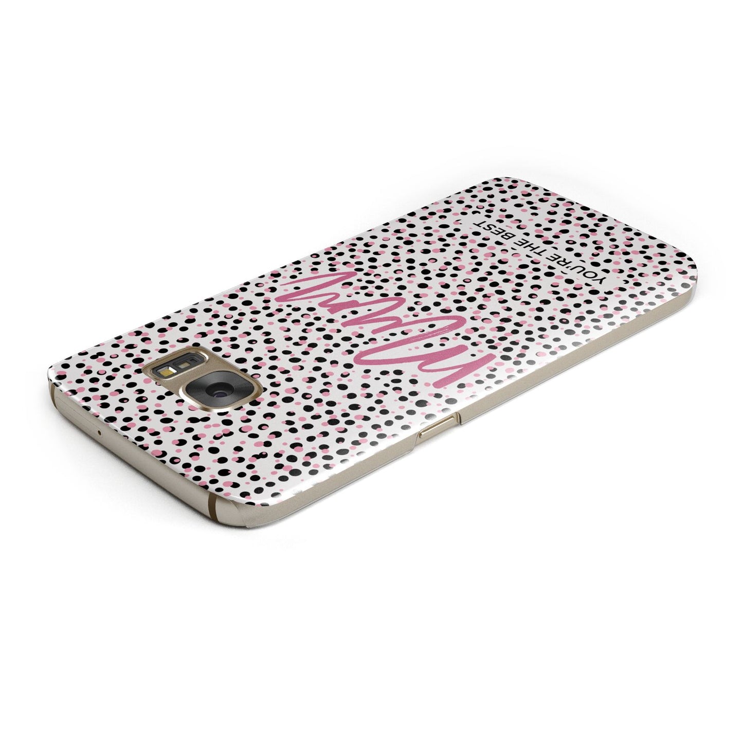 Mum Polka Dots Mothers Day Samsung Galaxy Case Top Cutout