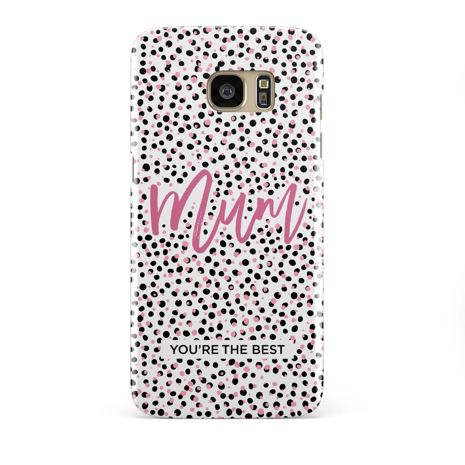 Mum Polka Dots Mothers Day Samsung Galaxy S7 Edge Case