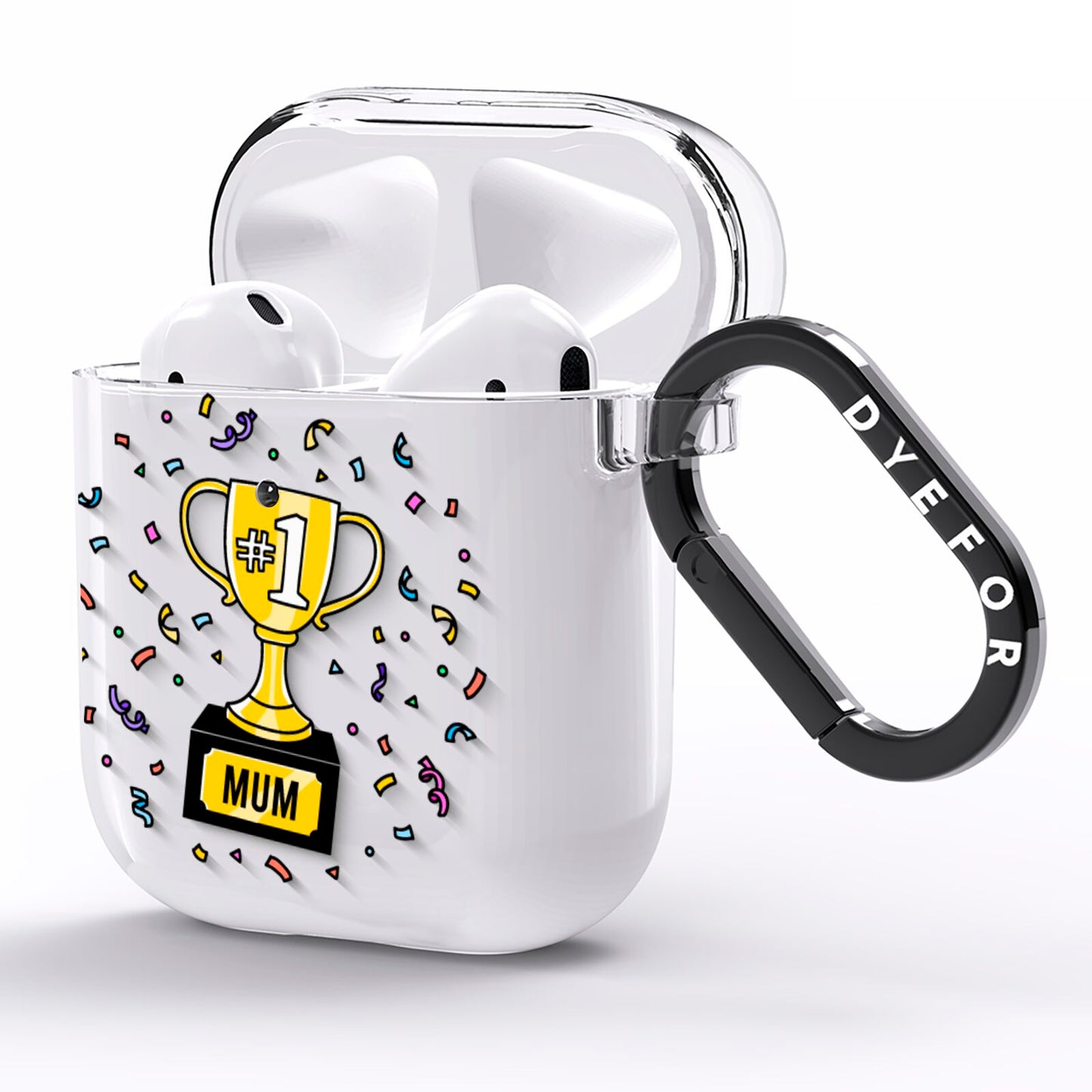 Mum Trophy Mothers Day AirPods Clear Case Side Image