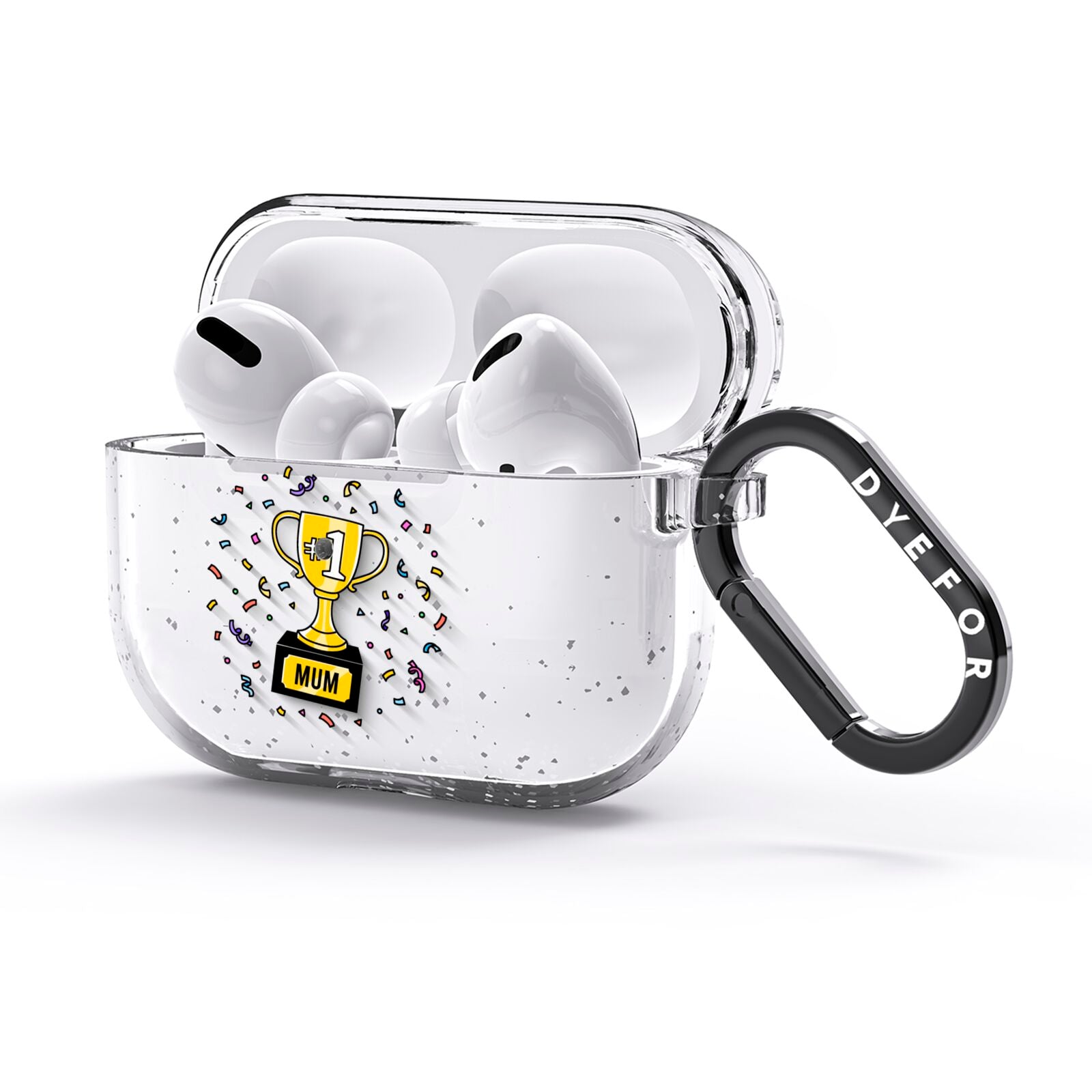 Mum Trophy Mothers Day AirPods Glitter Case 3rd Gen Side Image