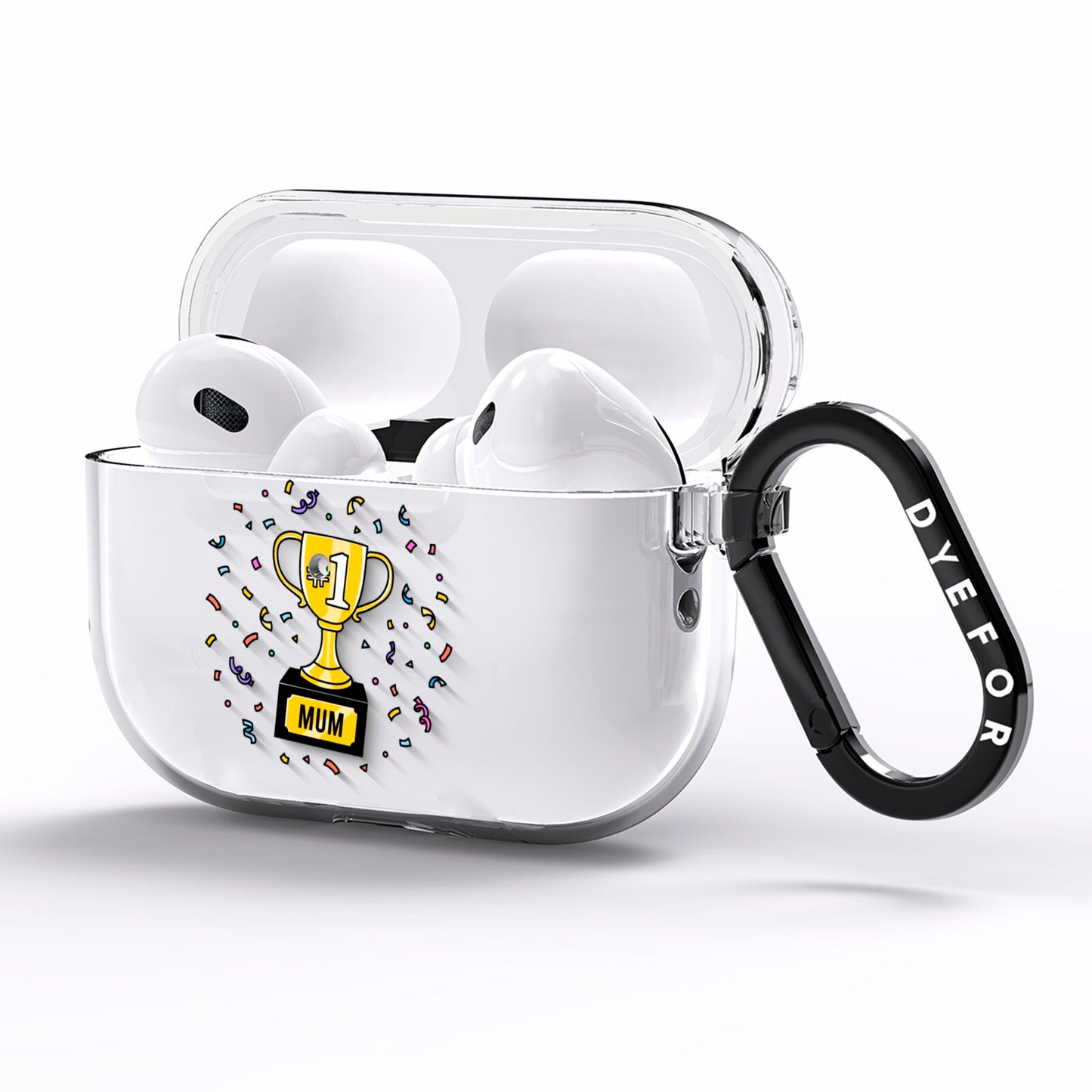 Mum Trophy Mothers Day AirPods Pro Clear Case Side Image