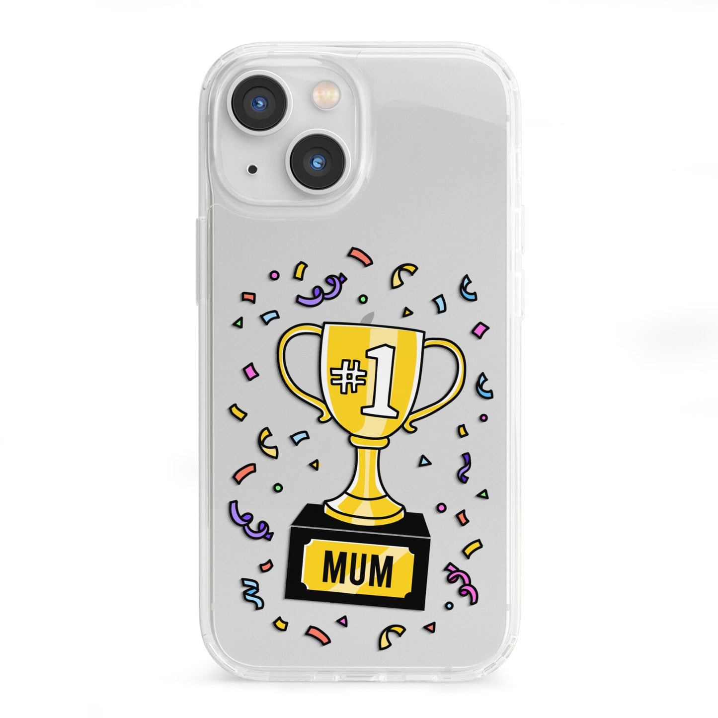 Mum Trophy Mothers Day iPhone 13 Mini Clear Bumper Case