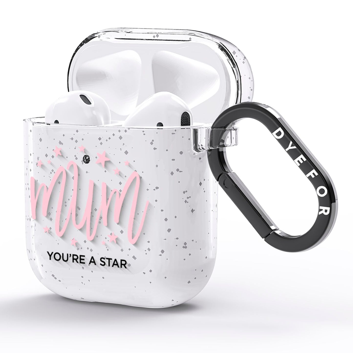 Mum Youre a Star AirPods Glitter Case Side Image