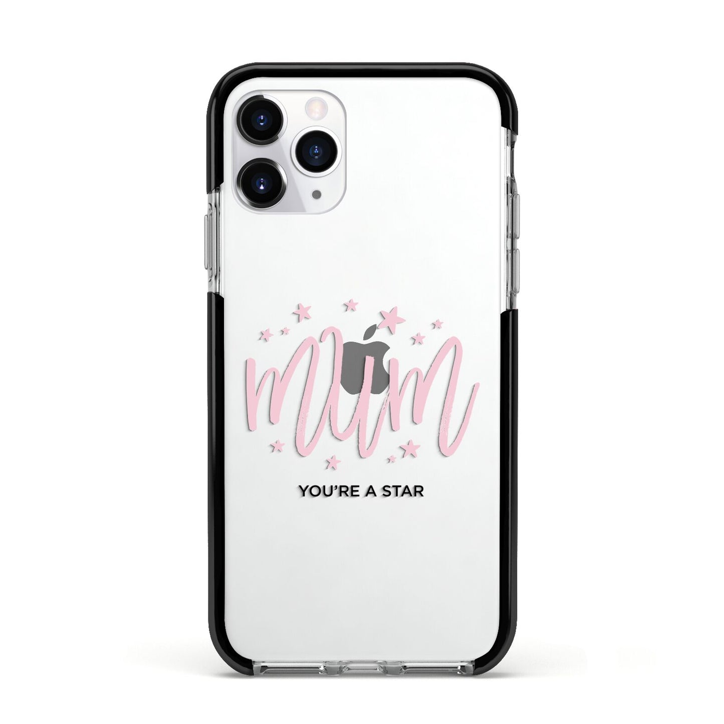 Mum Youre a Star Apple iPhone 11 Pro in Silver with Black Impact Case