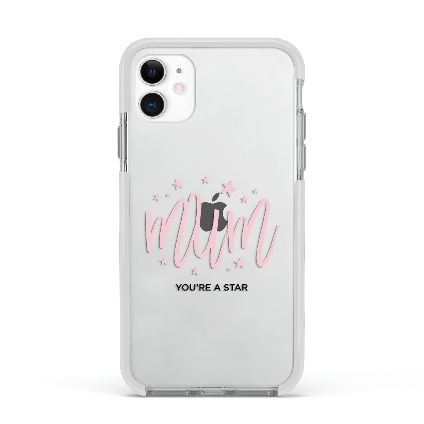 Mum Youre a Star Apple iPhone 11 in White with White Impact Case