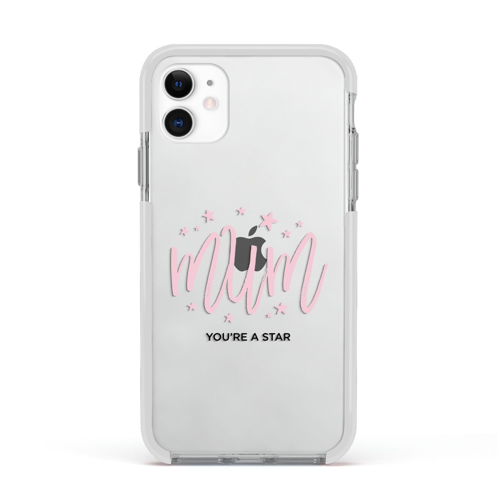 Mum Youre a Star Apple iPhone 11 in White with White Impact Case