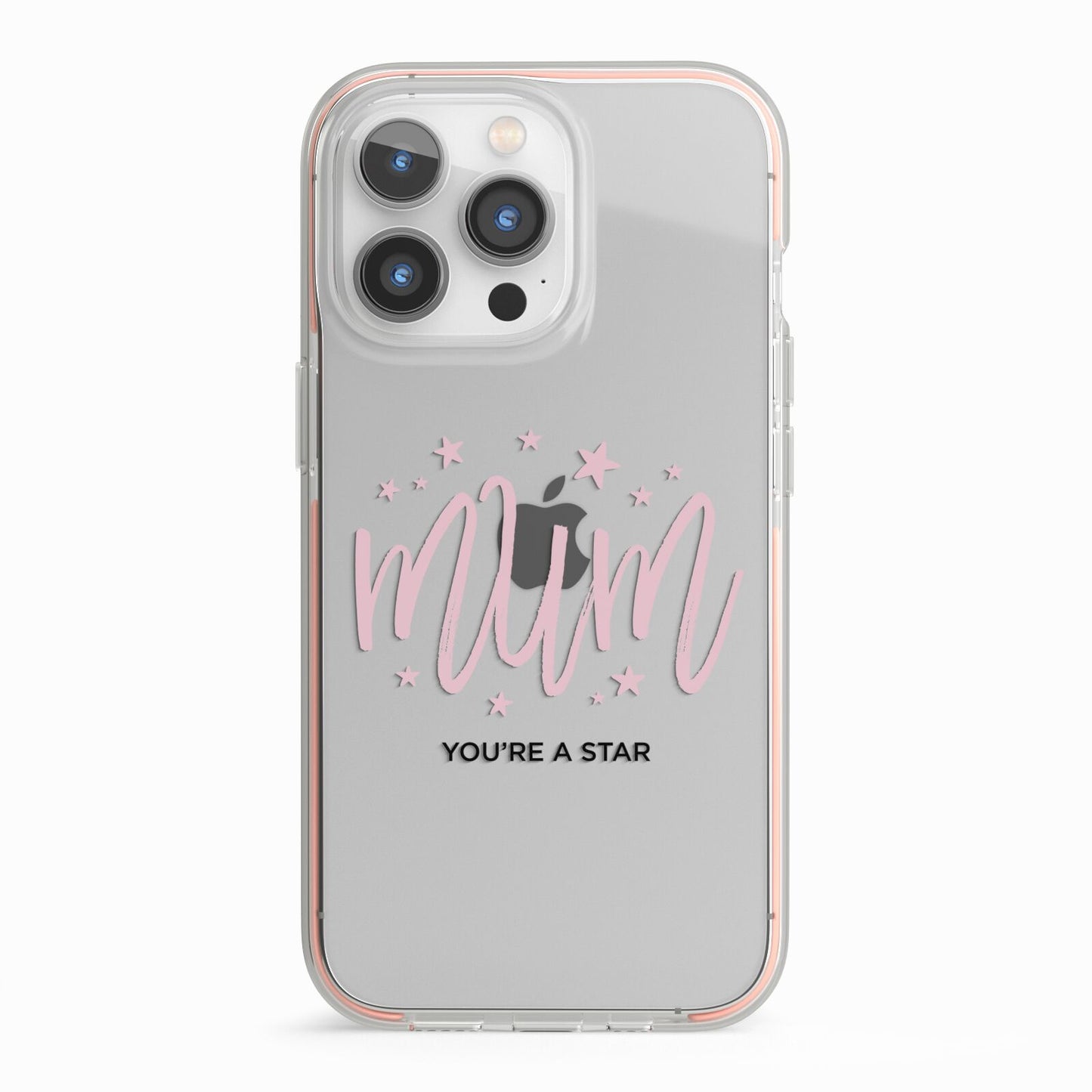 Mum Youre a Star iPhone 13 Pro TPU Impact Case with Pink Edges