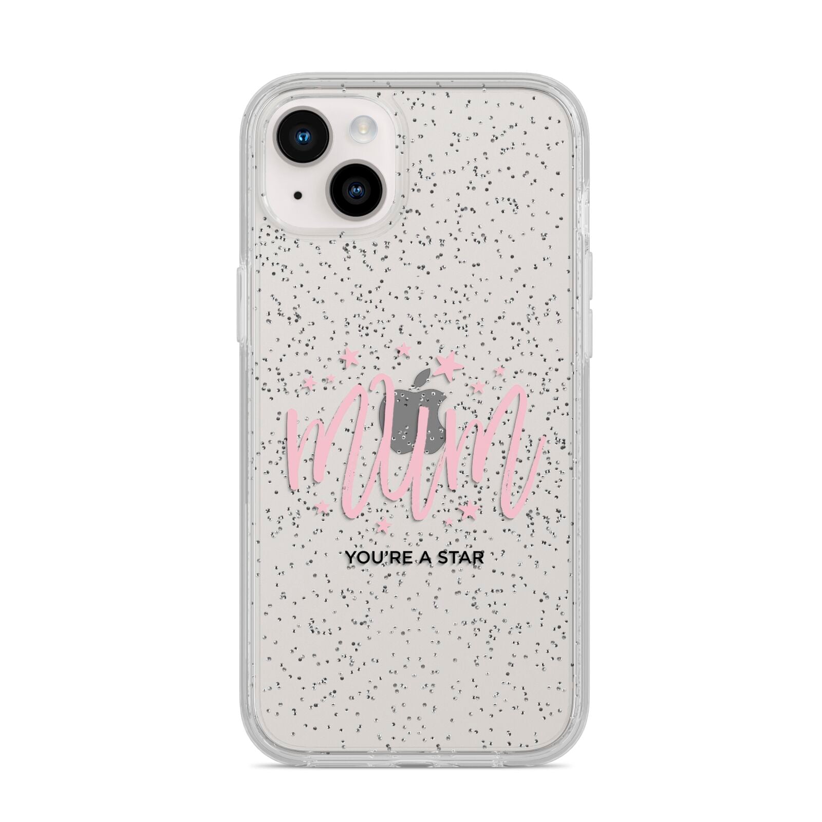 Mum Youre a Star iPhone 14 Plus Glitter Tough Case Starlight