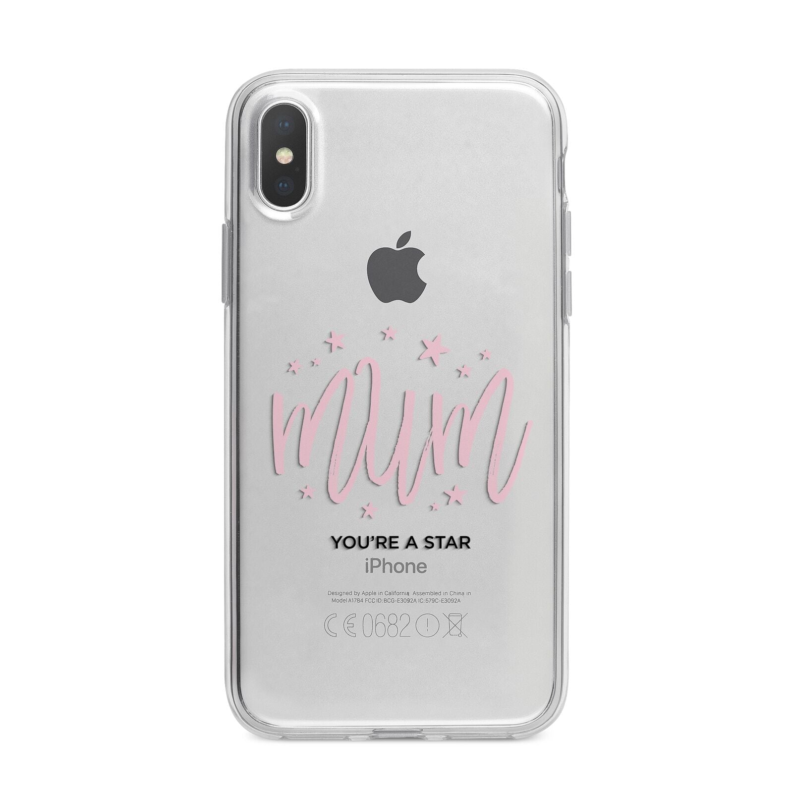 Mum Youre a Star iPhone X Bumper Case on Silver iPhone Alternative Image 1