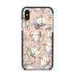 Mummy Cats Apple iPhone Xs Impact Case Black Edge on Gold Phone