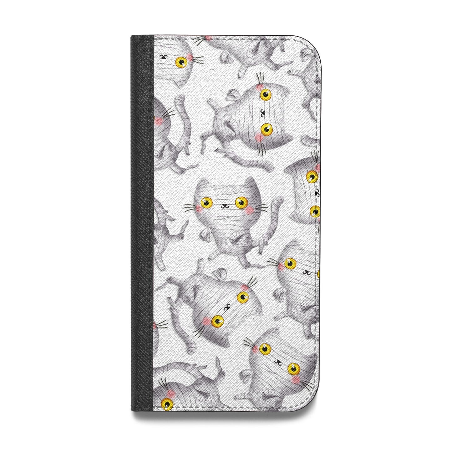 Mummy Cats Vegan Leather Flip iPhone Case