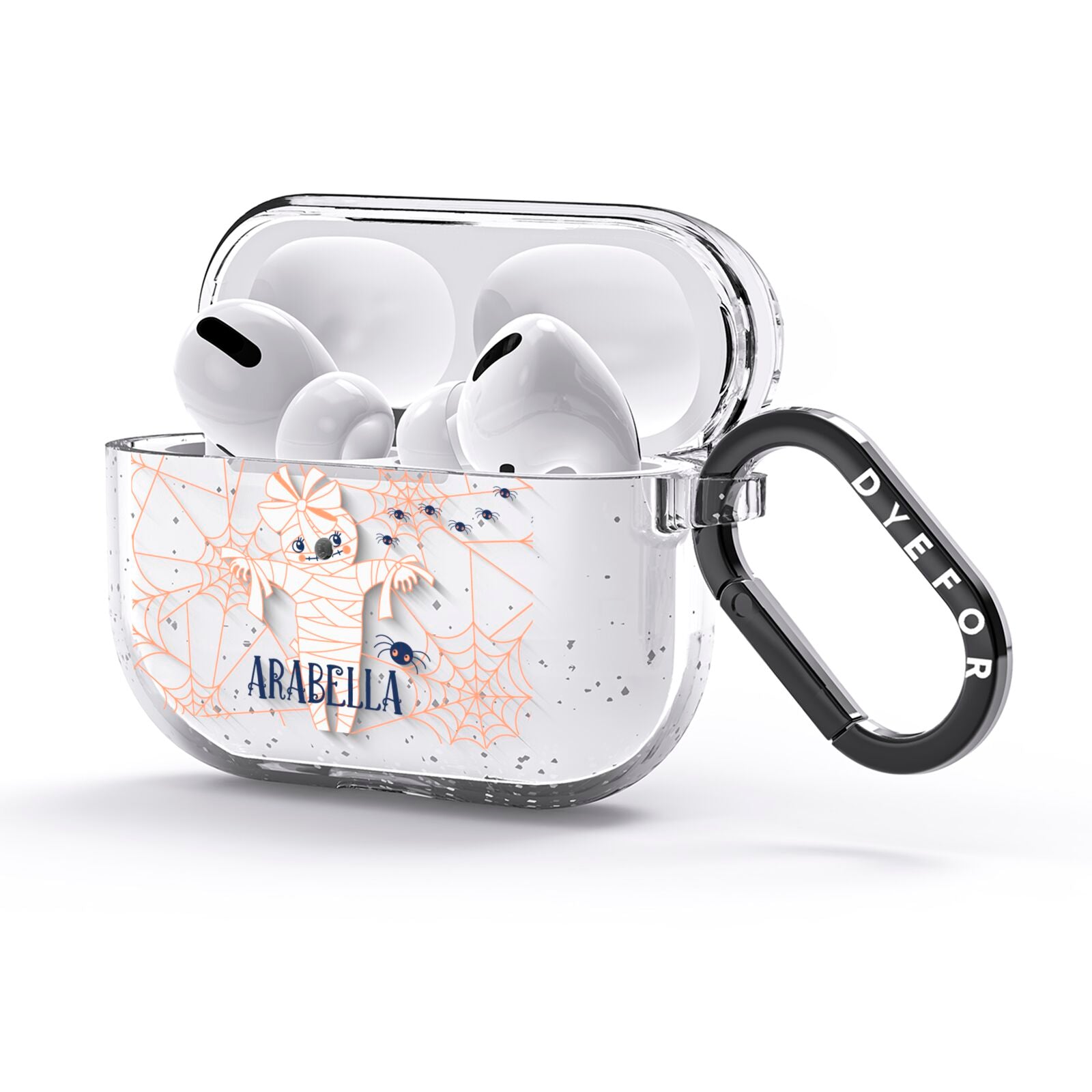 Mummy Halloween AirPods Glitter Case 3rd Gen Side Image