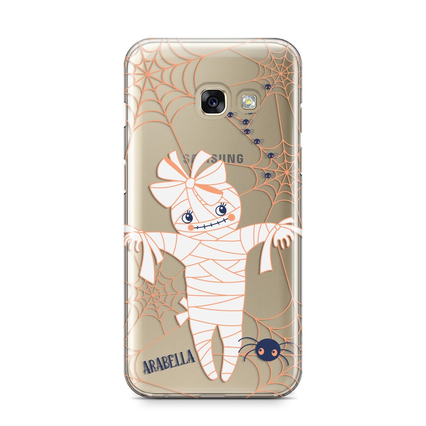 Mummy Halloween Samsung Galaxy A3 2017 Case on gold phone