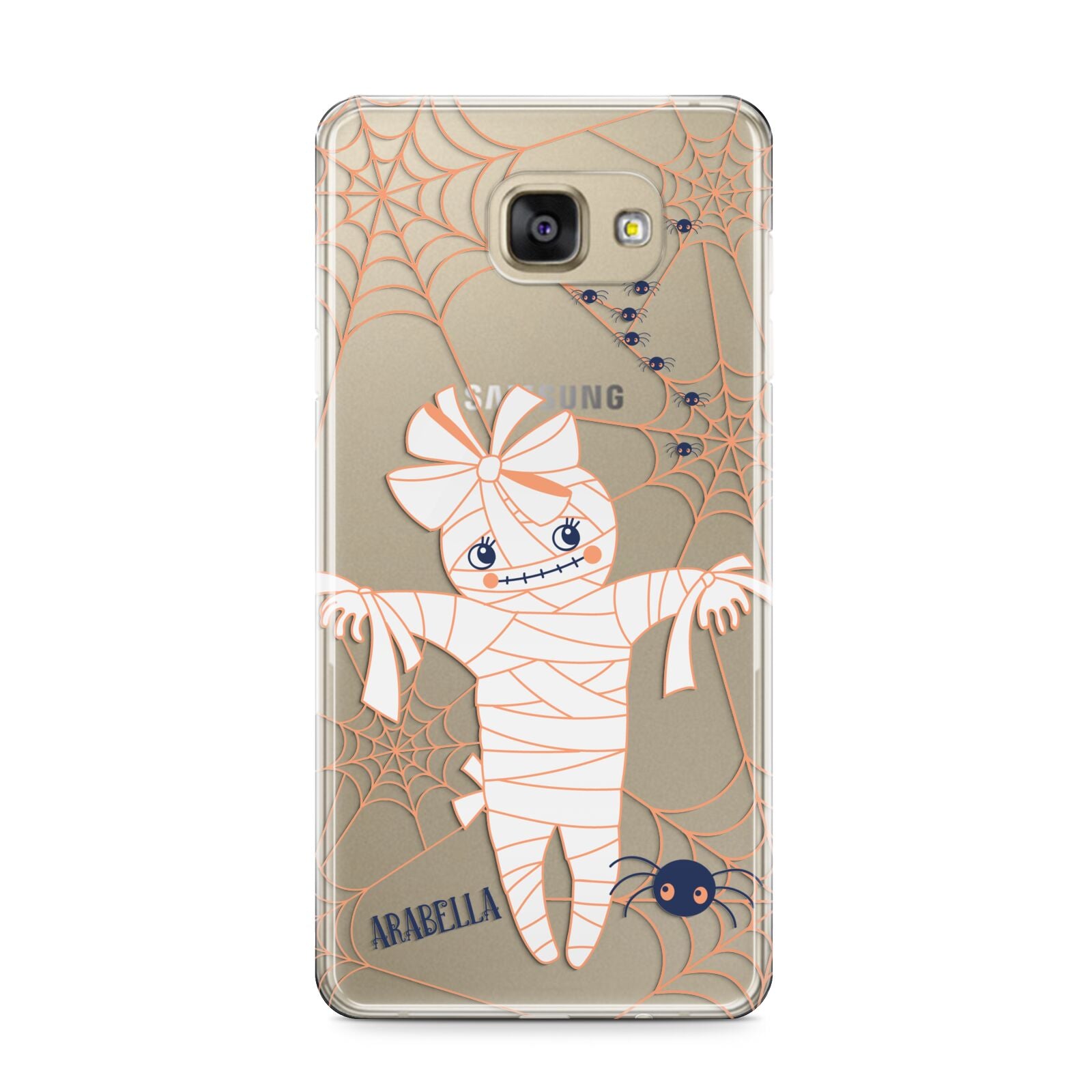 Mummy Halloween Samsung Galaxy A9 2016 Case on gold phone